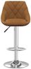 vidaXL Barhocker Braun Samt, Drehbar [335292] Bild 3