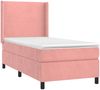 vidaXL Boxspringbett mit Matratze Rosa 80x200 cm Samt 3132530 Bild 3