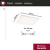 Paulmann No. 93054 LED Einbaupanel Areo VariFit eckig IP44 3-Stufen-dimmbar 230mm 3000K Bild 5