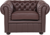 Sessel Leder braun CHESTERFIELD Bild 4