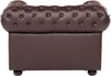 Sessel Leder braun CHESTERFIELD Bild 5