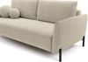 Selsey 'Veruco' Sofa mit Schlaffunktion und Chenille-Bezug, hellbeige, ca. 90 x 234 x 100 cm Bild 4