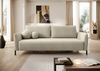 Selsey 'Veruco' Sofa mit Schlaffunktion und Chenille-Bezug, hellbeige, ca. 90 x 234 x 100 cm Bild 2
