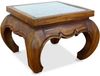livasia Couchtisch Opiumtisch mit handgefertigter Schnitzerei, Akazie 55x55x40cm, handgefertigt Bild 4