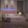 vidaXL Ottoman-Bett mit Matratzen & LEDs Rosa 180x200 cm Samt 3314341 Bild 3