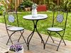 Bistro Set CAMPRENA Metall Schwarz Bild 3