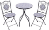 Bistro Set CAMPRENA Metall Schwarz Bild 4