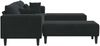 vidaXL Sofa 3 pcs Schwarz 250 x 188 x 76 cm Samt 3335177 Bild 5