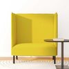 vidaXL Hoher Rücken Sofa 101cm Hellgelb Stoff 42010841 Bild 3