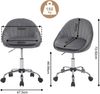 Woltu Bürostuhl (1 St), ergonomisch, Schminkstuhl, Schreibtischstuhl 150 kg belastbar Bild 3