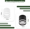 ZMH LED Aufbaustrahler rund Deckenstrahler schwarz 5W Aufbaustrahler klein Acryl Bild 3