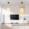 ZMH LED Aufbaustrahler rund Deckenstrahler schwarz 5W Aufbaustrahler klein Acryl Bild 2