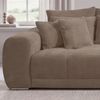 Big-Sofa XXL 306 cm Federkern Lounge Couch mit Bezug aus Cord in Braun Taupe Bild 4