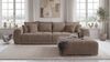Big-Sofa XXL 306 cm Federkern Lounge Couch mit Bezug aus Cord in Braun Taupe Bild 3