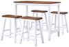 vidaXL Bartisch- und Hocker-Set 5-tlg. Massivholz 275232 Bild 2