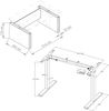 VCM Schreibtisch Salia 922371 Weiß / Honig-Eiche H. 73-122 x B. 138 x T. 80 cm Bild 5