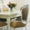 Casa Padrino Luxus Barock Esszimmer Set Gold / Weiß - 1 Barock Esstisch & 6 Barock Stühle Bild 2