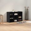 vidaXL Schuhschrank mit Regal Schwarz Eichen-Optik 77,5 x 30 x 51 cm 875208 Bild 4