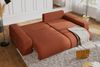Ecksofa Schlaffunktion ausziehbar Bettkasten Polsterecke L-Couch Cord Terracotta Bild 5