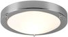 LED Bad Deckenleuchte in Chrom mit Glas Opal Weiß Badlampen, Ø 31,5cm Bild 2