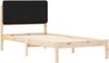vidaXL Bettgestell mit gepolstertem Kopfteil Schwarz 80 x 200 cm 877941 Bild 4