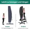 Sekey Ampelschirm / Sonnenschirm Schutzhülle mit Stab, Abdeckhauben für Gartenschirm mit Belüftungsöffnungen, Abdeckung für Kurbelschirm / Balkonschirm, 100% Polyester, wasserdicht, Dunkelgrau. Bild 2