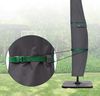 Sekey Ampelschirm / Sonnenschirm Schutzhülle mit Stab, Abdeckhauben für Gartenschirm mit Belüftungsöffnungen, Abdeckung für Kurbelschirm / Balkonschirm, 100% Polyester, wasserdicht, Dunkelgrau. Bild 4