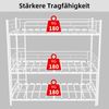 Schweres Dreifach-Rahmenbett 90*190cm,mit eingebauter Leiter,durchgehendem Geländer, bodensicher für Kinder/Jugendliche/Erwachsene, Schlafzimmer, keine Federn erforderlich, einfach zu montieren, Bild 4