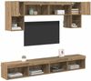 vidaXL TV Wand Einheiten mit LED 6 pcs Artisan-Eiche Holzwerkstoff 3402963 Bild 3
