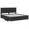 vidaXL Bettrahmen mit Schubladen Schwarz 200 x 200 cm Ingenieurs Holz 3409427 Bild 5