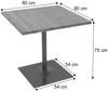 Bistrotisch HWC-H10, Bartisch Thekentisch, Industrial Gastronomie Ulme Holz MVG-zertifiziert 75x80x80cm ~ hellbraun Bild 3