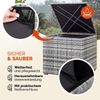 CASARIA® Polyrattan Auflagenbox quadratisch 75x75x70cm grau Bild 4