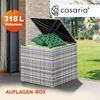 CASARIA® Polyrattan Auflagenbox quadratisch 75x75x70cm grau Bild 2