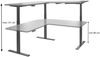 Eck-Schreibtisch HWC-D40, Computertisch elektrisch höhenverstellbar 178x178cm 84kg MVG ~ Eiche-Dekor, weiß Bild 5