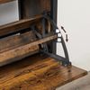 Vasagle Schuhschrank mit 2 Klappen, Holzspanplatte Vintagebraun/Schwarz, 60 x 30 x 95 cm Bild 4