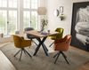 Esstisch >Micky< in Eiche massiv/schwarz - 100x76x100 (BxHxT) Bild 5