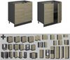 Spülenunterschrank Fame-Line Eiche Paneel 80 cm mit Regal, ohne Arbeitsplatte Vicco Bild 5