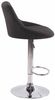 CLP 2er Set Barhocker Lazio Stoff höhenverstellbar und 360 Grad drehbar,dunkelgrau Bild 5
