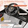 Kinder Lamborghini Elektroauto mit Fernbedienung & LED Scheinwerfer & Hupe & Musik Weiß Bild 2