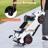 Kinder Lamborghini Elektroauto mit Fernbedienung & LED Scheinwerfer & Hupe & Musik Weiß Bild 4