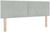 vidaXL Boxspringbett mit Kopfteil Hellgrau 200 x 140 cm Samt 3341522 Bild 5