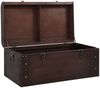 vidaXL Schatztruhe mit Riegeln Dunkelbraun 90x50x39,5 cm Sperrholz 4010549 Bild 4