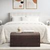 vidaXL Schatztruhe mit Riegeln Dunkelbraun 90x50x39,5 cm Sperrholz 4010549 Bild 3