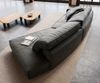 Big-Sofa Snoosh 400x150 cm Mikrofaser Schwarz Vintage Recamiere rechts Bild 4