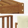 vidaXL Outdoor-Sofagarnitur mit Kissen 5 pcs Natur und Creme 3373290 Bild 5