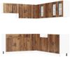 vidaXL 11-tlg. Küchenschrank-Set Lucca Altholz-Optik Holzwerkstoff 3314929 Bild 2