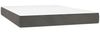vidaXL Boxspringbett mit Matratze Dunkelgrau 140x190 cm Samt 3129388 Bild 5