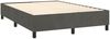 vidaXL Boxspringbett mit Matratze Dunkelgrau 140x190 cm Samt 3129388 Bild 4