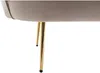 Vente-unique - DANDELION Sofa SamtStoff Schokoladenbraun - B 73 cm x H 78 cm x L 124 cm Bild 4