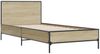 vidaXL Bettgestell Sonoma-Eiche 75x190 cm Holzwerkstoff und Metall 845558 Bild 3